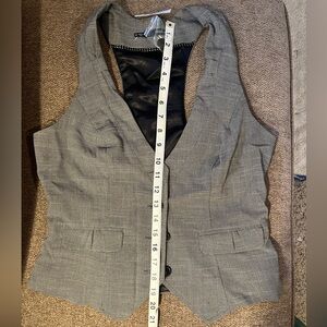 NWT Maurice’s Gray Vest - Button down